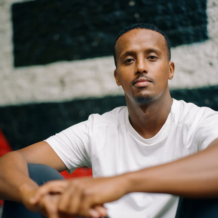 Man looking at camera